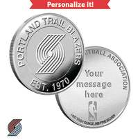 1 oz Engravable NBA Portland Trail Blazers Silver Round (New w/ Gift Box)