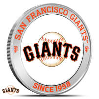 1 oz Colorized MLB San Francisco Giants Silver Round (BU)