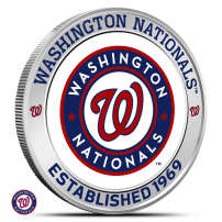 1 oz Colorized MLB Washington Nationals Silver Round (BU)