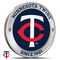 1 oz Colorized MLB Minnesota Twins Silver Round (BU)
