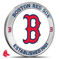 1 oz Colorized MLB Boston Red Sox Silver Round (BU)