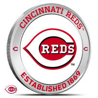 1 oz Colorized MLB Cincinnati Reds Silver Round (BU)