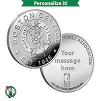 1 oz Engravable NBA Boston Celtics Silver Round (New w/ Gift Box)