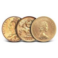 Great Britain 1/2 Gold Sovereign Coin (Mixed Types, Random Year, Varied Condition)