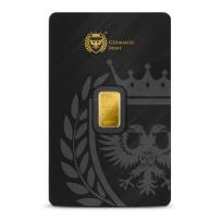 1 Gram Germania Mint Gold Bar (New w/ Assay)