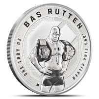 1 oz Reverse Proof Texas Mint UFC Bas Rutten Silver Round (Capsule + Box)