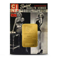1/100 oz Marilyn Monroe Gold Bar (New w Assay)