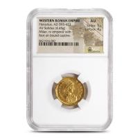 Western Roman Empire Honorius, AD 393-423 AV Solidus NGC AU
