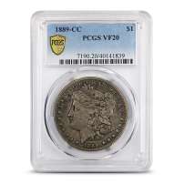 1889-CC Morgan Silver Dollar Coin PCGS VF20