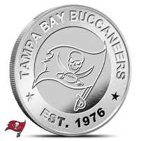 1 oz NFL Tampa Bay Buccaneers Silver Round (BU)