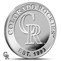 1 oz  MLB Colorado Rockies Silver Round (BU)