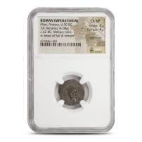 Roman Imperatorial Marc Antony, d.30 BC AR Denarius NGC Ch VF