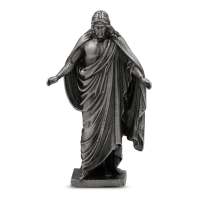 1 oz Antique Finish Jesus Silver Statue (New w/ CoA)