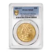 1889-CC Pre-33 $20 Liberty Gold Double Eagle Coin PCGS MS60
