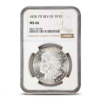 1878 7TF-P Morgan Silver Dollar Coin NGC MS66 (Reverse of 1879)