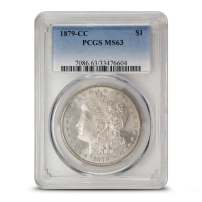 1879-CC Morgan Silver Dollar Coin PCGS MS63