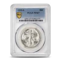 1933-S Walking Liberty Half Dollar PCGS MS67