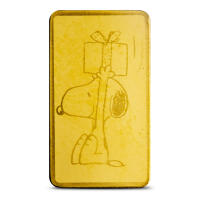 1/2 Gram Peanuts Christmas Gold Bar (New w/ Assay)
