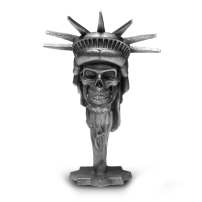 1 oz Antique Finish Liberty or Death Silver Statue (New w/ CoA)
