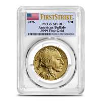 2026 1 oz American Gold Buffalo Coin PCGS MS70 FS