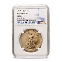 2026 1 oz American Gold Eagle Coin NGC MS69 ER
