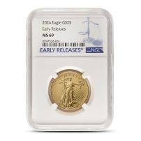 2026 1/2 oz American Gold Eagle Coin NGC MS69 ER