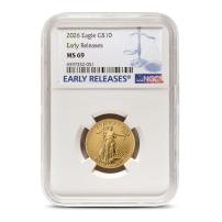 2026 1/4 oz American Gold Eagle Coin NGC MS69 ER