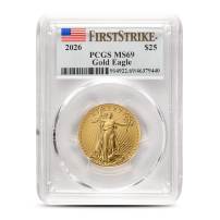 2026 1/2 oz American Gold Eagle Coin PCGS MS69 FS