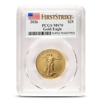 2026 1/2 oz American Gold Eagle Coin PCGS MS70 FS