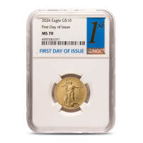 2026 1/4 oz American Gold Eagle Coin NGC MS70 FDOI