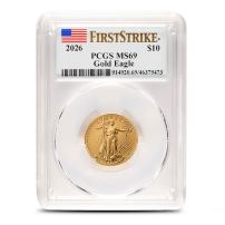 2026 1/4 oz American Gold Eagle Coin PCGS MS69 FS