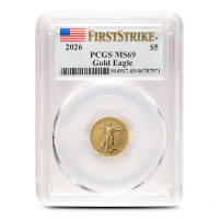 2026 1/10 oz American Gold Eagle Coin PCGS MS69 FS