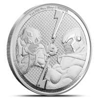 2025 1 oz Niue Silver Captain America Vs. Thanos Coin (BU)