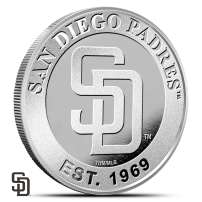 1 oz MLB San Diego Padres Silver Round (BU)