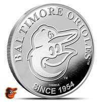 1 oz MLB Baltimore Orioles Silver Round (BU)