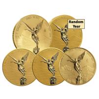 1 oz Reverse Proof Mexican Gold Libertad Coin (Random Year, In Capsule)