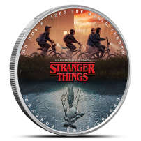 2026 1 oz Colorized Proof Tuvalu Silver Stranger Things The Upside Down Coin (Box + CoA)