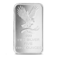 5 oz SilverTowne Eagle Silver Bar (New)