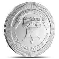 1 oz SilverTowne Liberty Bell Stackable Silver Round (New)