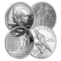 $1 US Mint Commemorative Silver Coin (Varied Condition)