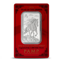 2026 1 oz PAMP Suisse Lunar Legend Mile Horse Silver Bar (New w/ Assay)