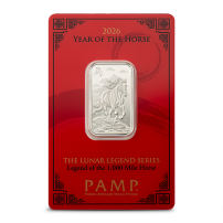 2026 10 Gram PAMP Suisse Lunar Legend Mile Horse Silver Bar (New w/ Assay)