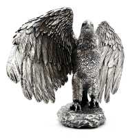 12 oz Antique Finish The Walking Liberty Eagle Silver Statue (New, Box + CoA)