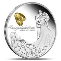 2026 1 oz Proof Australian Silver Wedding Coin (Box + CoA)