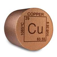 5 Pound Cylinder Elemental Copper Bar (New)