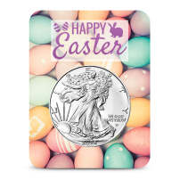 2026 1 oz American Silver Eagle Coin (BU, Easter Card)