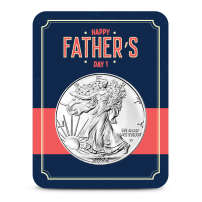 2026 1 oz American Silver Eagle Coin (BU, Father's Day Card)
