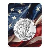 2026 1 oz American Silver Eagle Coin (BU, Flag Card)