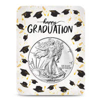 2026 1 oz American Silver Eagle Coin (BU, Happy Graduation Card)