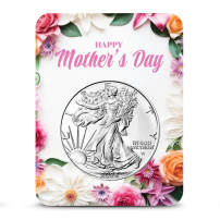 2026 1 oz American Silver Eagle Coin (BU, Mother's Day Card)